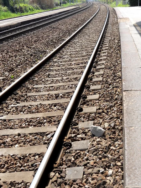 Eisenbahnschienen Stockbild