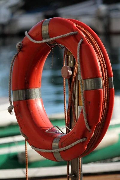 Lifebuoy на озере — стоковое фото