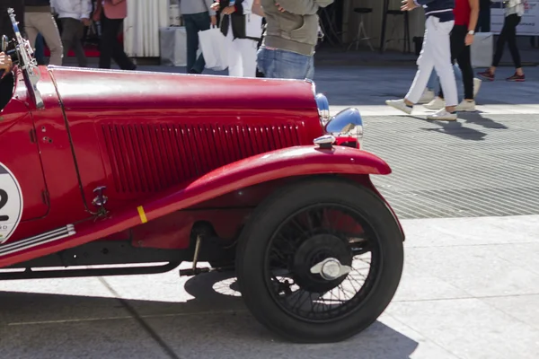 One thousand miles race of vintage car — Stock Photo, Image