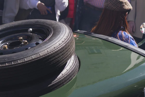 One thousand miles race of vintage car 15 May 2014 — Stock Photo, Image