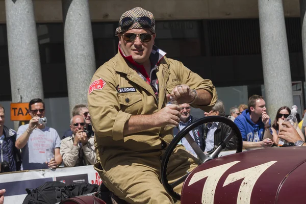 Mille miglia gara di auto d'epoca 15 maggio 2014 — Foto Stock