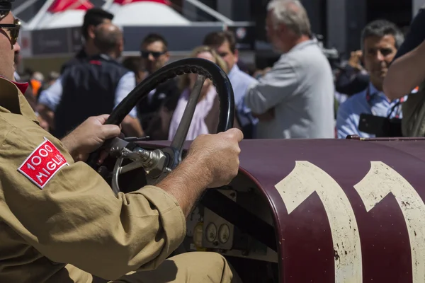 Mille miglia gara di auto d'epoca 15 maggio 2014 — Foto Stock