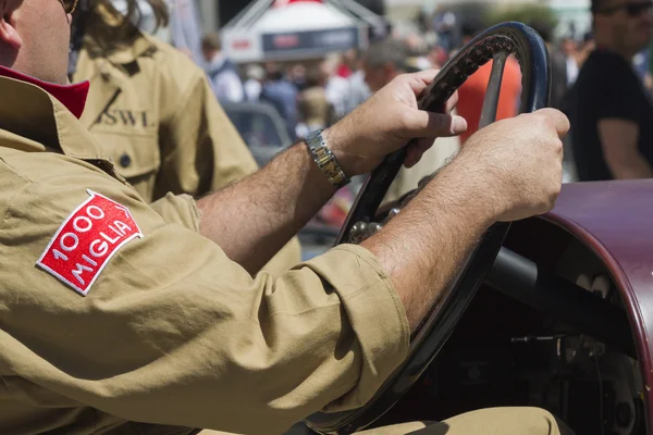 Mille miglia gara di auto d'epoca 15 maggio 2014 — Foto Stock