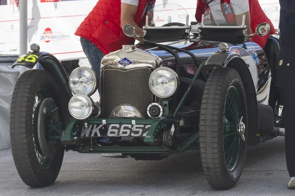 Одна тисяча км гонці автомобіля vintage 15 може 2014 — стокове фото