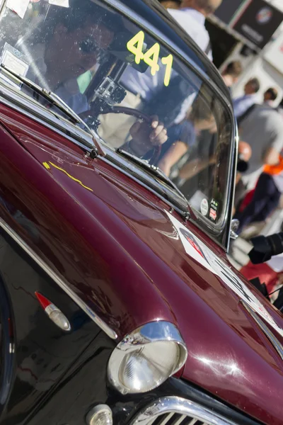 One thousand miles race of vintage car 15 May 2014 — Stock Photo, Image