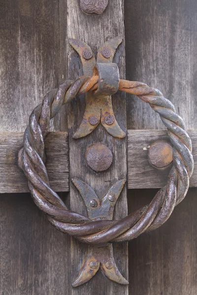 Détail de la vieille porte en bois — Photo