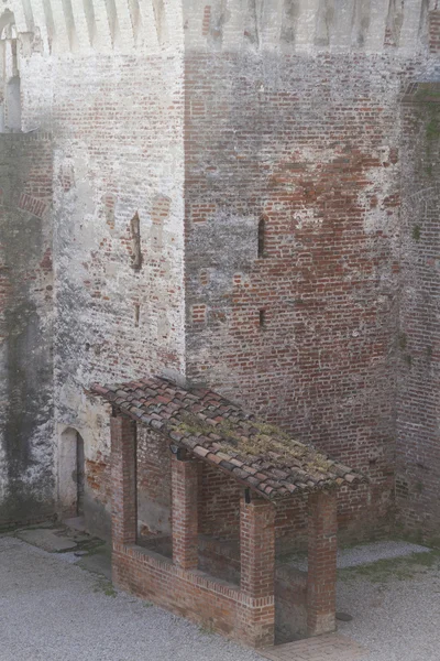 Antique ancient walls of castle — Stock Photo, Image