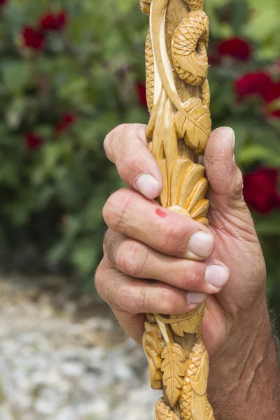 Ambachtsman carver — Stockfoto