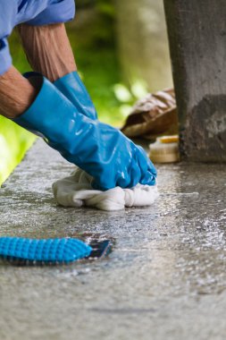 yıkama adam eski çeşme elbise