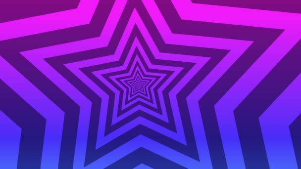 Animated Abstract Background Flying Star Morpheus Den Gradient — Vídeo de stock