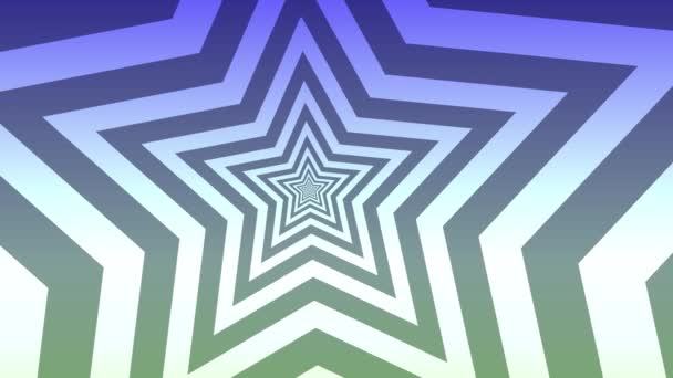 Animated Abstract Background Flying Star Sun Veggie Gradient — Video