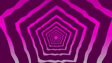 Solid Pink ve White Gradient 'ten oluşan Çokgen Arkaplan Uçuşu Modeli ile Animasyon Arkaplan Videosu 
