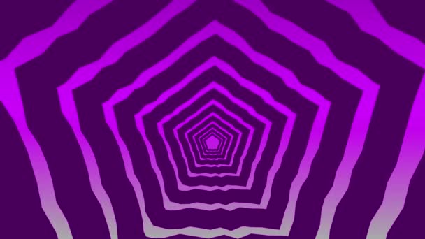带有多边形背景图的动画背景图 由固体深紫色和白色渐变组成 — 图库视频影像
