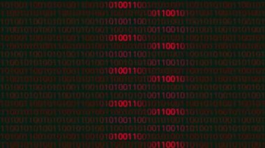 Solid Squash 'tan oluşan Ekranda Rakamlarla İkili Kodlar Arkaplanı