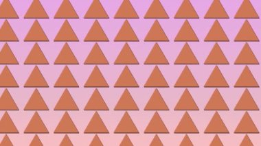 Katı Pembe Ekran 'da Üçgen Pembe Dalga Üçgeni