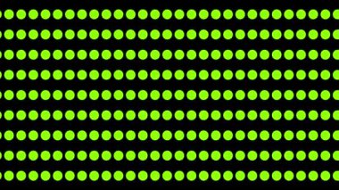 Çember Desenli Yeşil Çember Katı Siyah Ekran