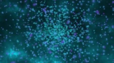 Parçacıkların Arkaplanı Yavaş Hareket eden Cornflower Parçacıkları