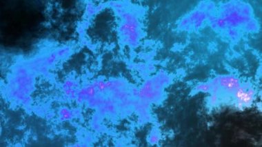 Altın Parçacık Arkaplan Yavaş Hareket Azure Parçacıkları