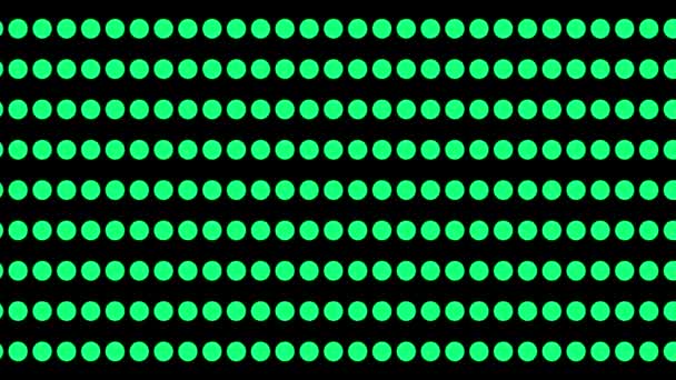 Circle Pattern Background Fern Green Circle Solid Black Screen — Vídeo de stock