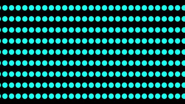 サークルパターン背景ソリッドブラック画面上の円 — ストック動画