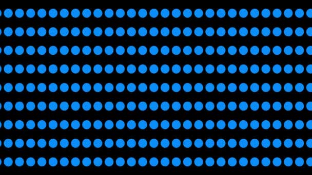 Kreis Muster Hintergrund Navy Circle Auf Festem Schwarzen Bildschirm — Stockvideo
