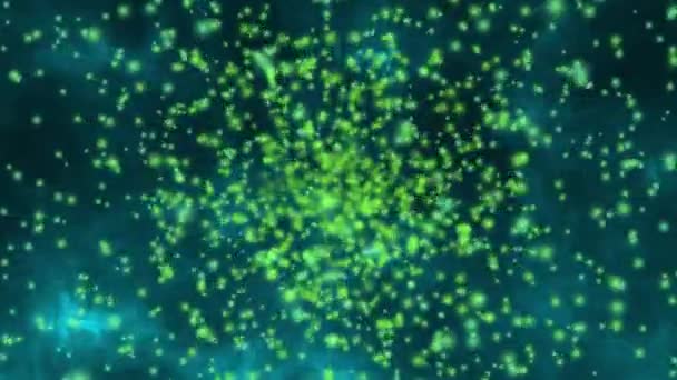粒子背景慢速运动粉红粒子 — 图库视频影像