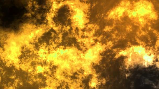 Gold Particle Background Slow Motion Moving Dark Yellow Particles — Vídeo de stock