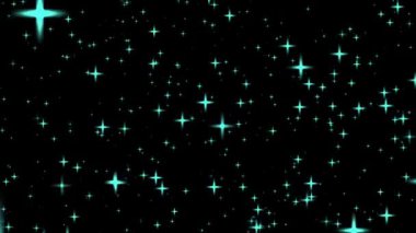 Yıldızların Mavi Rengi ile Gece Yıldızları Arkaplanı