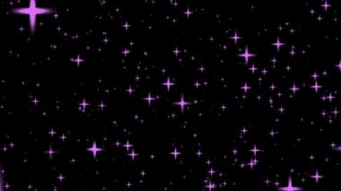 Yıldız Pembesi Renkli Gece Yıldızları Arkaplanı