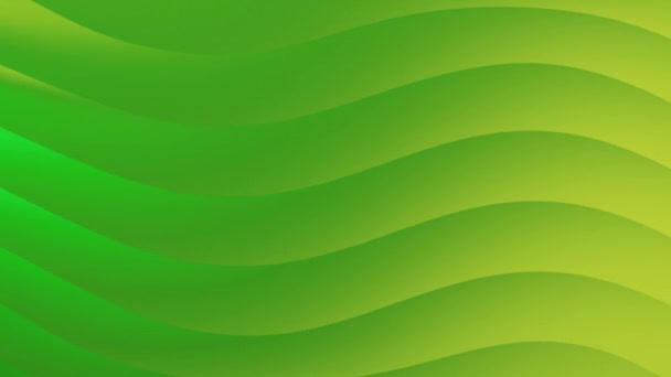 Liquid Gradient Waves Background Wavy Smooth Wall Concept Gradient Green — Vídeo de stock