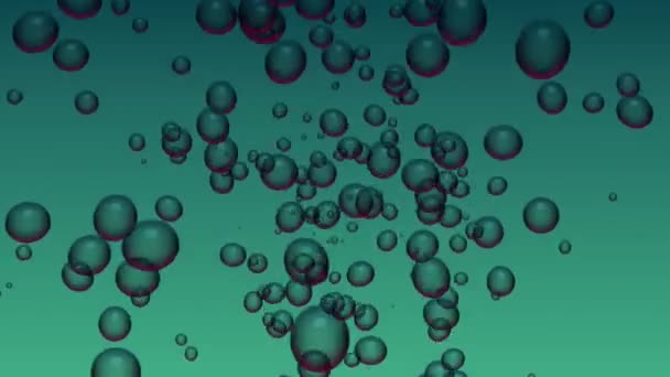 Bubble Achtergrond Bewegende Schoonheid Dennenappel — Stockvideo