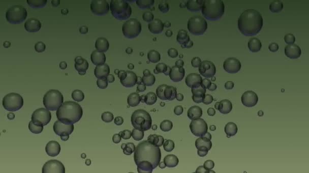 Bubble Background Moving Beauty Moss Bubble — Vídeo de stock