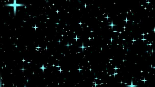 夜空の色の夜の星の背景 — ストック動画