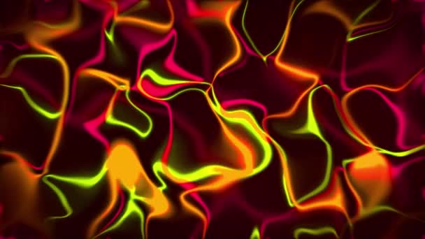 Neon Lines Abstract Looping Background Moving Line Składająca Się Litego — Wideo stockowe