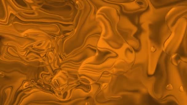 Simple Liquid Effects Przeprowadzka Kropla Składająca Się Litej Pomarańczy — Wideo stockowe