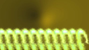 Parlayan Duman Çokgen Deseni Sarı Duman Deseni