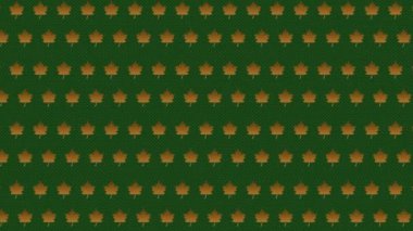 Sonbahar Yaprakları Kalıp Akçaağaç Ekranda Hareket Ediyor