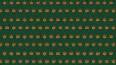 Sonbahar Yaprakları Kalıbı Kırmızı Akçaağaçlar Ekranda Hareket Ediyor