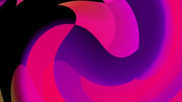 Βαθμιδωτή Κίνηση Χρωμάτων Κύκλους Του Ροζ Χρώματος — Αρχείο Βίντεο