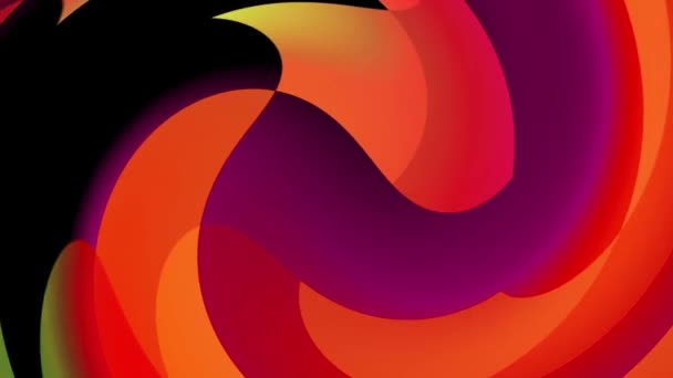 Gradient Color Animation Circles Red Color — Stock Video