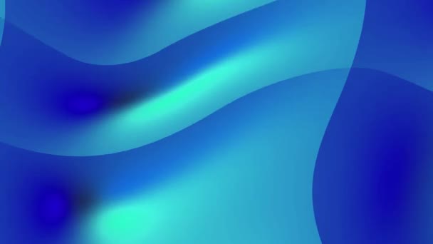 Turbulence Looping Hintergrund Azurblaue Bewegung Auf Dem Bildschirm — Stockvideo