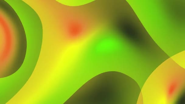 Twist Looping Background Color Yellow Circle — Vídeos de Stock