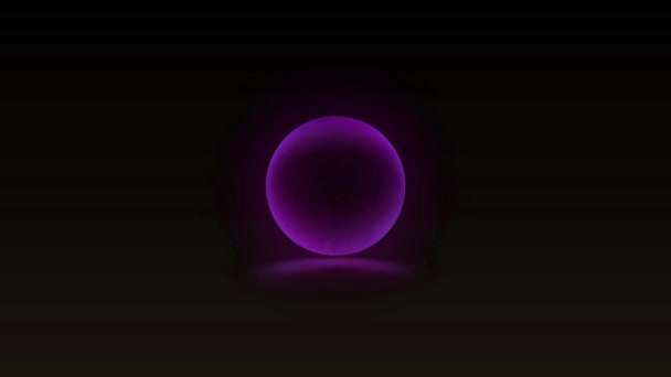 Glühende Spektrum Hintergrundfarbe Purple Circle — Stockvideo