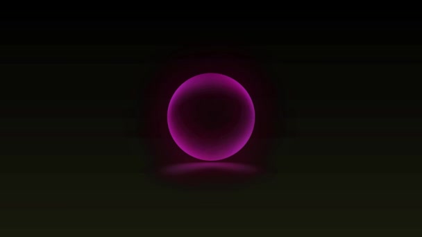 Zářící Spektrum Barva Pozadí Růžový Kruh — Stock video