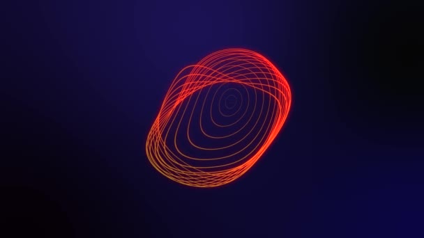 Gradient Circle Background Animation Abstract Circles Pattern Animation Gradient Motion — Stock Video