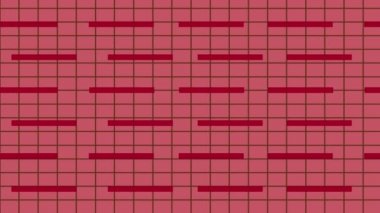 Çizgiler Arkaplan Kırmızı Çizgisi Ekranda Hareket Ediyor