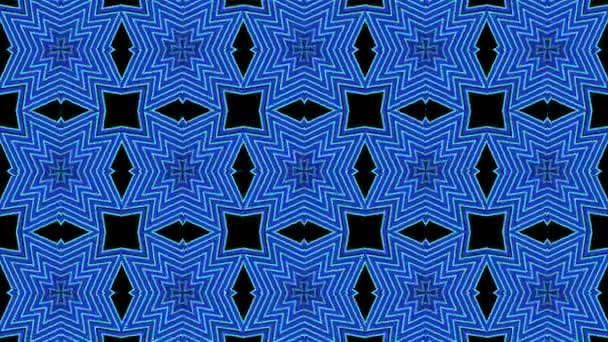 Flower Overlap Background Color Blue Circle — стоковое видео