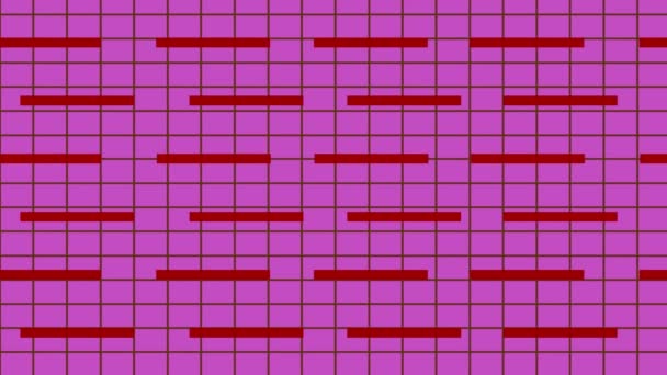 Linien Hintergrund Rosa Linie Bewegung Auf Dem Bildschirm — Stockvideo