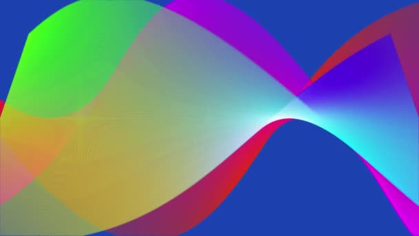 Wave Pattern Background Moving Gradient Consisting Solid Blue — Video