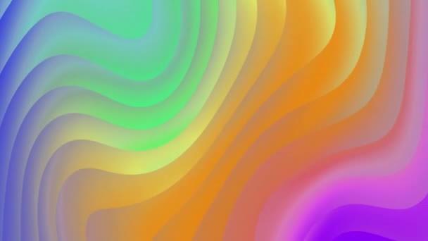 Liquid Gradient Wave Sawtooth Twist Background Wavy Smooth Gradient Orange — Vídeos de Stock